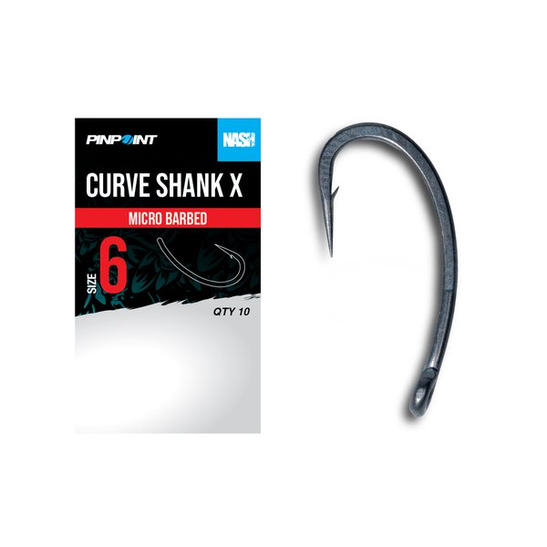 barbed shank fishing hooks Curve Shank X