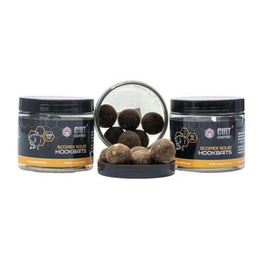 Nashbait Cult Coated Hookbaits - Monster Shrimp, Scopex Squid, Citruz
