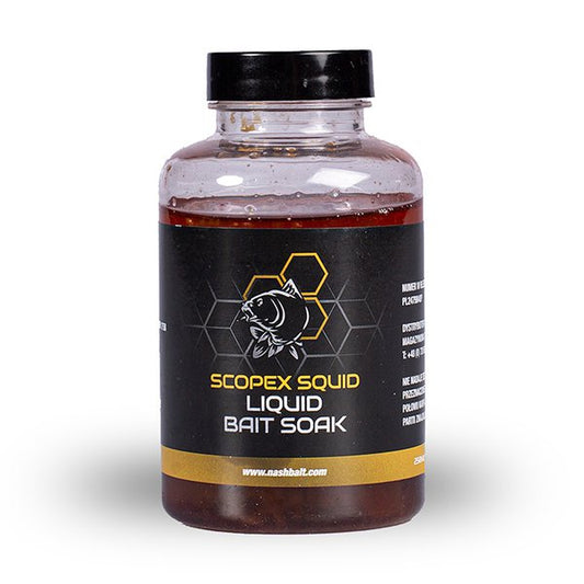 Nashbait Liquid Bait Soak 250ml - Monster Shrimp, Scopex Squid, Citruz