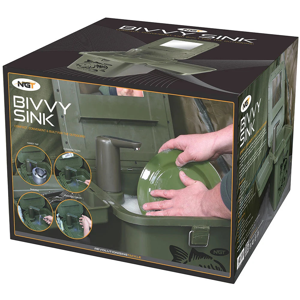 NGT Bivvy Sink + Free Auto Tap