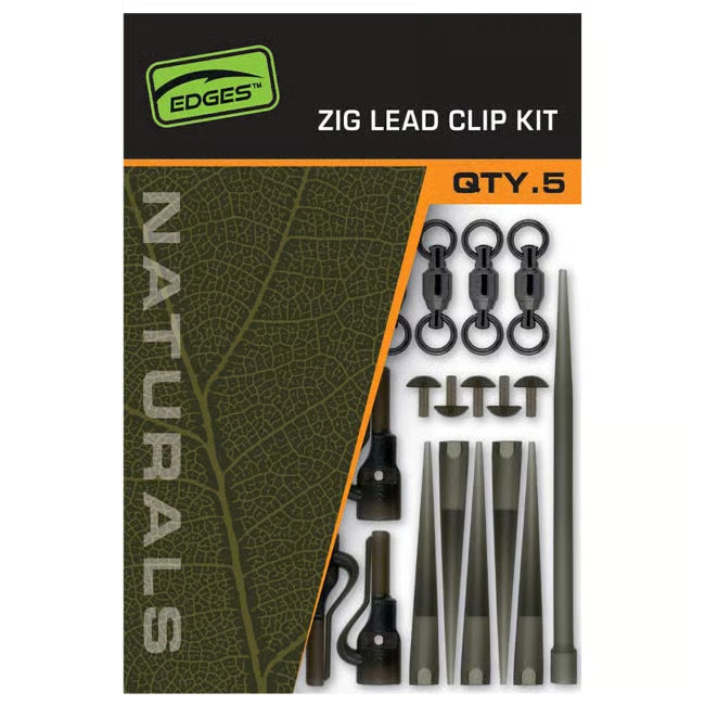 Fox Edges Naturals Zig Lead Clip Kit