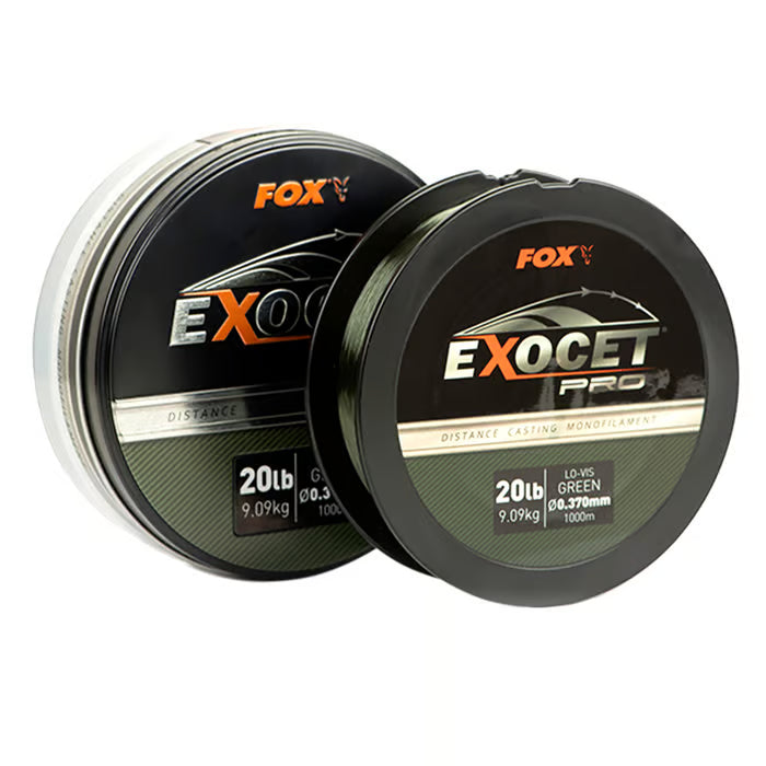 Fox Exocet Pro Lo-Vis Green Fishing Mono Line 1000m