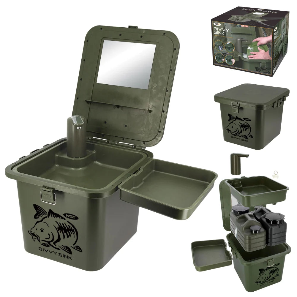 NGT Bivvy Sink + Free Auto Tap